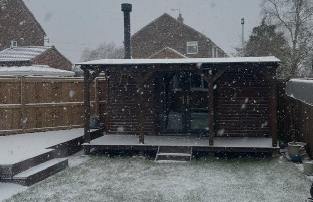 Bespoke timber garden cabin in Newcastle